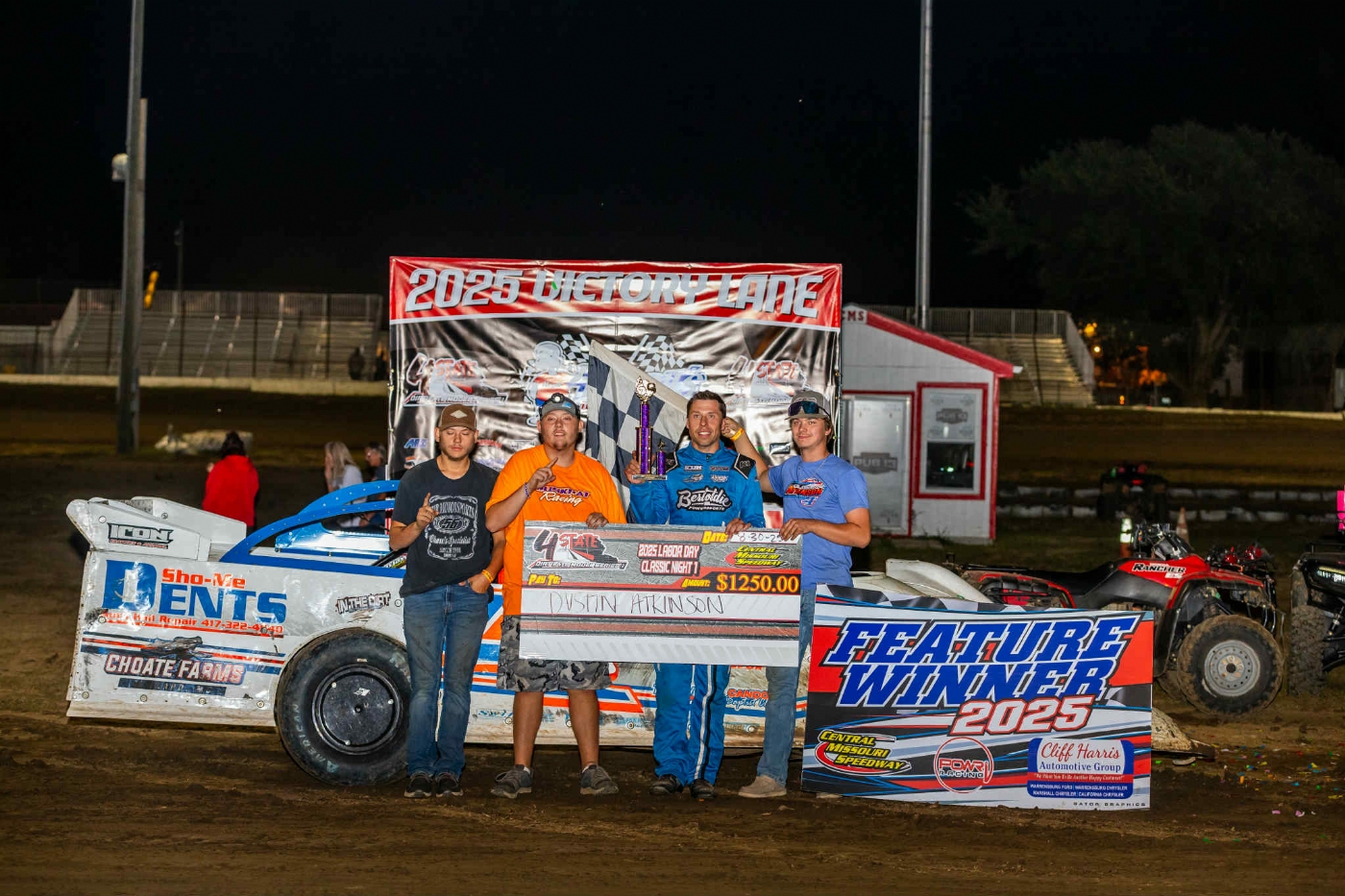 Dustin Atkinson Collected his first-ever CMS win on Saturday at CMS!